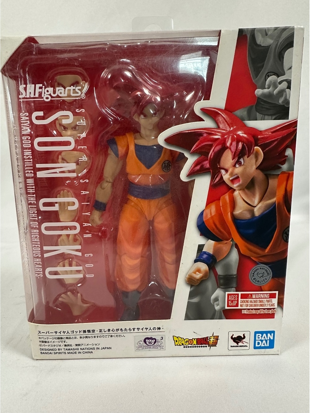 S.H.Figuarts Super Saiyan God Son Goku Action Figure